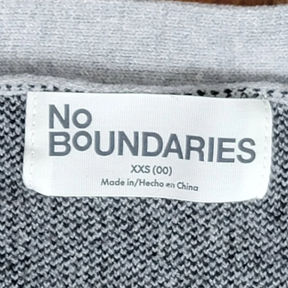 V-Neck Grey Cat Kitten Face Cropped Cardigan - XXS - Picture 12 of 12